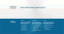 Desktop Screenshot of bieszczady.polanczyk.pl