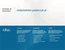 Tablet Screenshot of nadpotokiem.polanczyk.pl